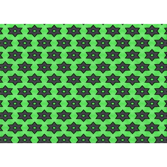 Ahgly Company Indoor Rectangle Patterned DarkSlateGray or DarkSlateGrey Green Area Rugs, 5' x 8'