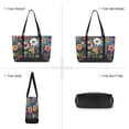 thumbnail image 6 of FORMRS Canvas Laptop Tote Bag for Women with 15.6" Computer Compartments Shoulder Handbag, Blue Colorful Flowers, 6 of 7