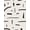 White, Pattern 8, variant on ODIKA 8'x10' Washable Area Rug Black Cream Abstract Geometric Contemporary Design with for Living Room, Under Sectional, Family , Durable, Non-Slip