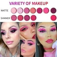 thumbnail image 3 of Palette de Fards à Paupières Mini Maquillage Mat Scintillant Haute Pigmentation (Rose), 3 of 7