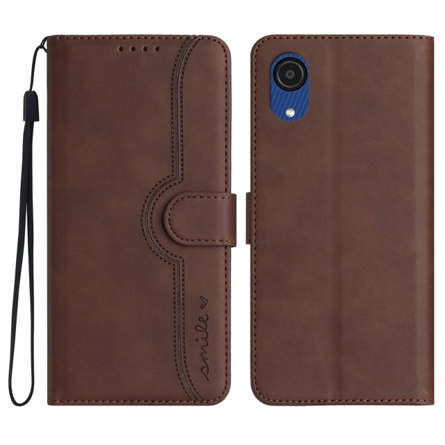 Compatible avec Samsung Galaxy A03 Étui en Cuir PU Premium avec Couverture Magnétique Intégrée
