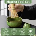 thumbnail image 4 of YSTIANN Premium 5-Piece Matcha Kit: Traditional Bamboo Whisk, Ceramic Bowl, Sifter & Stand – Complete Set for Authentic Japanese Tea – Perfect Gift for Newcomers & Connoisseurs(Brownish Green), 4 of 7