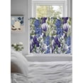 thumbnail image 3 of Spring Flowers Living Room Curtains 2 Panel, Purple Hydrangea Orchid Floral Country Cafe Window Treatment, Farmhouse Bedroom Bathroom Kitchen Curtains Drapes 104"x54", 3 of 6