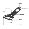 thumbnail image 4 of 14 en 1 Herramientas de Aparejo Separadas, Recubrimiento de Polvo Negro de Servicio Pesado Herramientas Portátiles de Mano de Escenario Portátil Para Naves para Automóviles de, 4 of 7