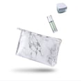 thumbnail image 4 of Portable Marbling Waterproof Wash Bag Outdoor Storage Bag Toiletries Bag Cosmetic Bag Makeup Bag Cosmetic Container BLACK A, 4 of 8
