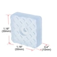 thumbnail image 2 of 5pcs Square Rubber Feet Non Slip Pad Anti-scratch for Desk Table 30x30mm, 2 of 7
