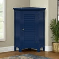 thumbnail image 2 of Teamson Home 32" Glancy One Shutter Door Wooden Corner Stand Floor Cabinet Navy, 2 of 6