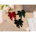 thumbnail image 5 of DARING DIVA Women's Velvet Alloy Rhinestone Pre-Tied Bow Tie Black, 5 of 6
