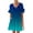 B39 Blue womens summer dresses clearance under $5, variant on Women Dresses under $10! Cagogo Dresses for Women Summer 2025 V Neck Ruffle Sleeve A Line Tiered Flowy Casual Trendy Mini Beach Dress with Pockets