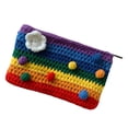 thumbnail image 2 of Monedero de punto, monedero, bolso para lápices, bolso para teléfono, bolso pequeño, tarjetero, bolso de mano, bolso de maquillaje, bonita d Baoblaze monedero de punto, 2 of 8
