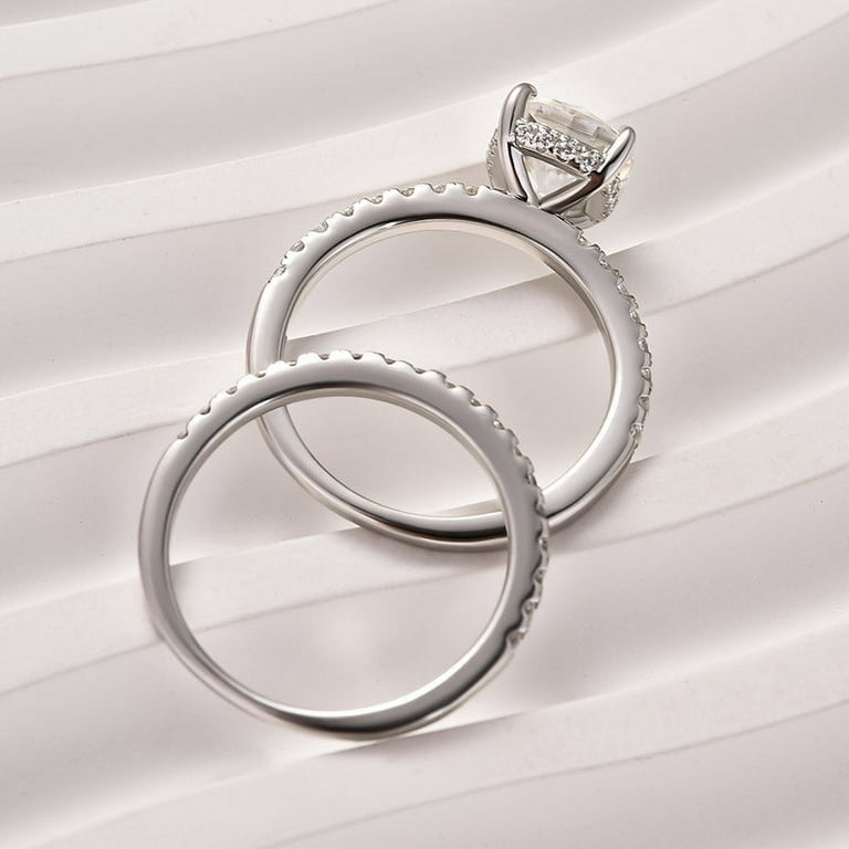 Veda Jewel Ct Cushion Cut Lab Diamond Engagement Ring 14K