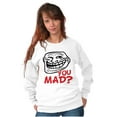 thumbnail image 4 of Troll Face You Mad Trollface Meme Unisex Plus Size Sweatshirt Brisco Brands 5X, 4 of 5