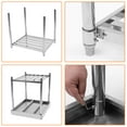 thumbnail image 1 of Kojooin Stainless Steel Commercial Work Table, 36 x 30 Inch Prep Table with Foldable Base and Adjustable Undershelf, 1 of 8