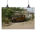 thumbnail image 2 of Print: Old Car And Cactus, Hackberry General Store, Route 66, Hackberry, 2 of 4