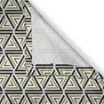thumbnail image 5 of Ambesonne Abstract Grommet Curtain, Angled Stripes Mosaic, 50" x 84", Tan Black White, 5 of 6