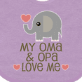 thumbnail image 4 of Inktastic Oma and Opa Love Me Boys or Girls Baby Bib, 4 of 4