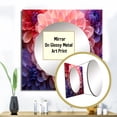 thumbnail image 3 of Designart "Endless Beauty In Pink Dahlias" Dahlia Square Mirror Wall Decor Traditional - Large Purple Square Bathroom Mirror - Square Printed Wall Mirror Art, 3 of 5