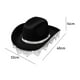 thumbnail image 5 of Sombrero de vaquero con borlas occidentales, gorra con protección solar para mujeres y hombres, elegante sombrero de , gorra de Jazz para juego Negro, 5 of 10