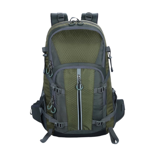 Mochila de Escalada shamjiam Bolsa de Deporte Resistente Al Agua 40 Litros Verde oscuro
