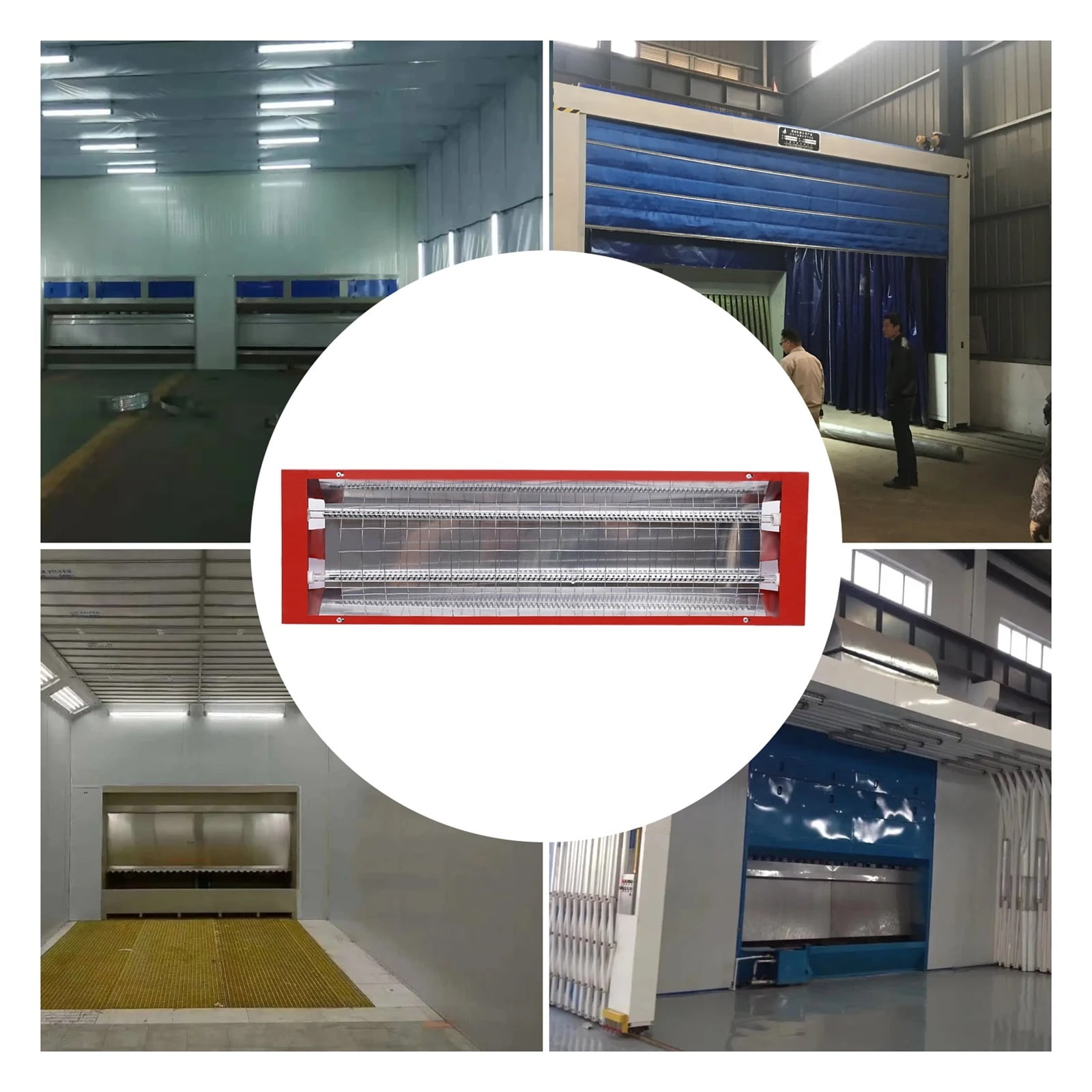 Auto Paint Booth Infrared Paint Curing Lamp Spray Baking Heater Dryer Shortwave Curing Lamp ,High Heat Dissipation Performance
