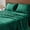 Dark Green, variant on Satin Sheets King Size, Luxury Jacquard Striped Pink Bedsheets Set with Elastic Corner Straps, Similar to Silk Sheets Set 4 PC with 1 Deep Pocket Fitted Sheet, 1 Flat Sheet, & 2 Pillowcases