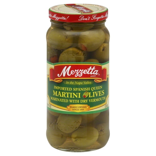 (Pack of 6) Mezzetta Olive Martini Olives 10 Oz