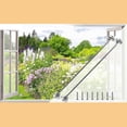 thumbnail image 3 of 2 Pack Cabin Hooks, Strong Thickened Stainless Steel With 8Pcs Mounting Screws, For Shed, Gate Or Garage Door Etc, (16In/400Mm) Silver, 3 of 5