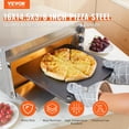 thumbnail image 2 of Plato de acero para pizza Steel VEVOR, 40 x 37 x 1 cm, presazonado, 2 of 9
