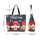 thumbnail image 5 of Balery Three Cute Christmas Gnomes Bolsa Tote Estilo Estético con Cremalleras, Bolsa de Hombro, Bolsa de Compras Grande y Plegable, 5 of 8
