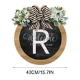 thumbnail image 3 of Bargain Qaailabf Last Name Year Round Front Door Wreath Decorative Hanging Plaques In Front Of The Door, 3 of 4
