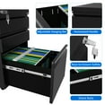 Dextrus Fully Assembled 3Drawer Lockable File for Letter/Legal