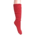thumbnail image 7 of Extra Long Heavy Slouch Socks 2 Pair Size 9-11 - Red, 7 of 7