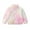 Multicolour, variant on WOYY Winter Girls Tie Dye Fleece Sherpa Jacket Stand-Up Collar Zip Up Coat, Sizes 1-2T