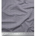 thumbnail image 1 of Soimoi Gray polyester Crepe Fabric Geometrical Star Geometric Print Fabric by Yard 42 Inch Wide, 1 of 5