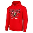 thumbnail image 2 of Men's Starter Red Ottawa Senators Team Logo Graphic Fleece Tri-Blend Pullover Hoodie, 2 of 3