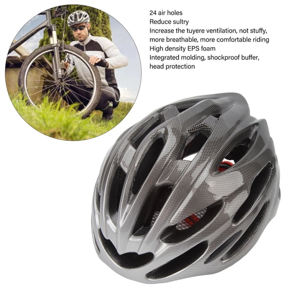 30 inch bike helmet ILM with USB Rechargeable LED Front and Back Light Model E3-10L Featuring a removable and washable comfort liner Adult Avion E-Bike Helmet Black