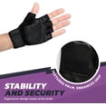 thumbnail image 5 of WAGs Ultra Wrist Assured Gloves - Workout Gloves with Patented Ergonomic Gel Pad and Wrist Wrap, Medium, 5 of 6