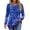 2 Blue Floral, variant on Fantaslook Long Sleeve Shirts for Women Fall Dressy Casual Blouses Fashion Pleated Tunic Tops