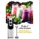 thumbnail image 5 of MegaWise Stainless Steel Titanium Reinforced 3-in-1 Immersion Hand Blender, Powerful with 80% Sharper Blades, 12-Speed Corded Blender, Including Whisk and Milk Frother (3-in 1 Black), 5 of 5