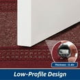 thumbnail image 4 of FLOORHUG Non-slip Kitchen Rug Set, Absorbent Floor Mat Set of 2, Machine Washable Kitchen Mat Set for Kitchen, Bathroom, Laundry Room, Bedroom, 20”x32”+20”x48”, Red, 4 of 7