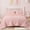 Blush 3PCS, variant on Btargot 6Pcs Waterfall Ruffled Princess Comforter Set Twin Soft Chic Bedding Set for Kids Girls Pink