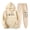 Beige, variant on active wear sets Women's Outfits Activewear Jogger Casual Tracksuit for women Hoodies Sweatshirt + Pants Sets Sports Wear Leisure Lounge Wear With Pocket