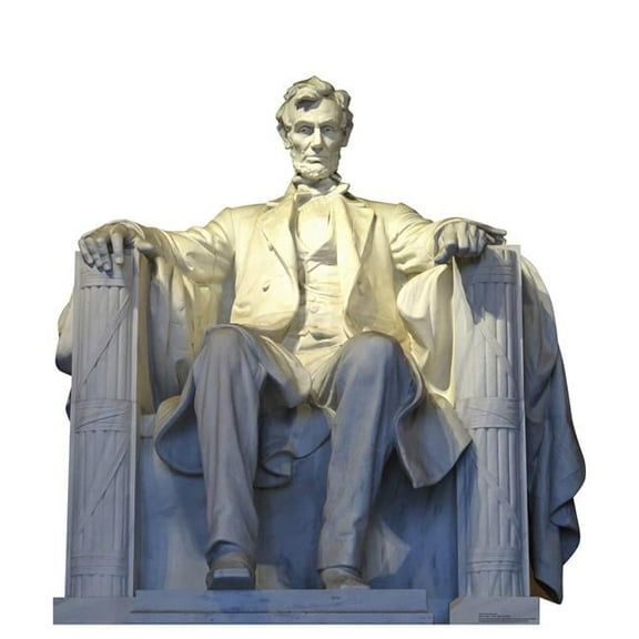 47 x 46 in. Lincoln Memorial Cardboard Standup