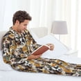 thumbnail image 5 of Bingfone Men's Pajama Set 2 Piece Loungewear PJs, Long Sleeve with Pajama Pants-Cute Dog, 5 of 7