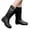 B2-Black, variant on Women's Rain Boots Outdoor Comfortable Lightweight Mid Calf Shoes For Camping Daily Use