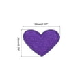thumbnail image 2 of Heart Shaped Iron on Patches Dark Purple Embroidered Sew on Love Applique Patches 33 Pack, 2 of 6