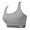 Gray, variant on Seamless Racerback Bras Underwear Women Stretch Workout Top Tank Comfort Padded Bralette