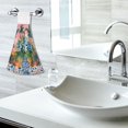 thumbnail image 5 of Yayeee Kitchen Hanging Hand Towels Set of 2 with Loop Bathroom Absorbent Tie Towel, Blue Flowers, 5 of 7