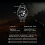 SMAEL Brand 8105 Cool Fashion Sports Digital Man Watch Waterproof Shockproof Alarm Clock Date Glow Mode Stopwatch ABS Case TPU Strap Round Dial Design Mens Wristwatch
