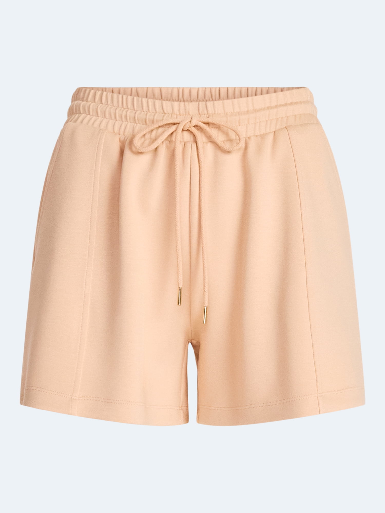 Scoop Women's and Women's Plus Scubaknit Seamed Shorts, 4.5'' Inseam, Sizes XS-4X